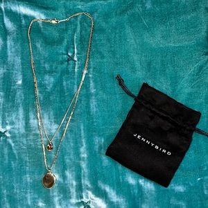 Jenny bird layered gold necklace (Like new)
